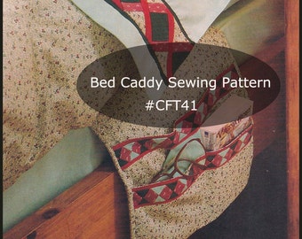 Bed Caddy Book Holder Bed Caddy Sewing Pattern PDF Instant Download Mailed Copy Available Inquire--DurhamDeals