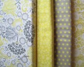 Yellow Grey Evening Blooms Half Yard Bundle Fabric - Riley Blake - Carina Gardner - Last One