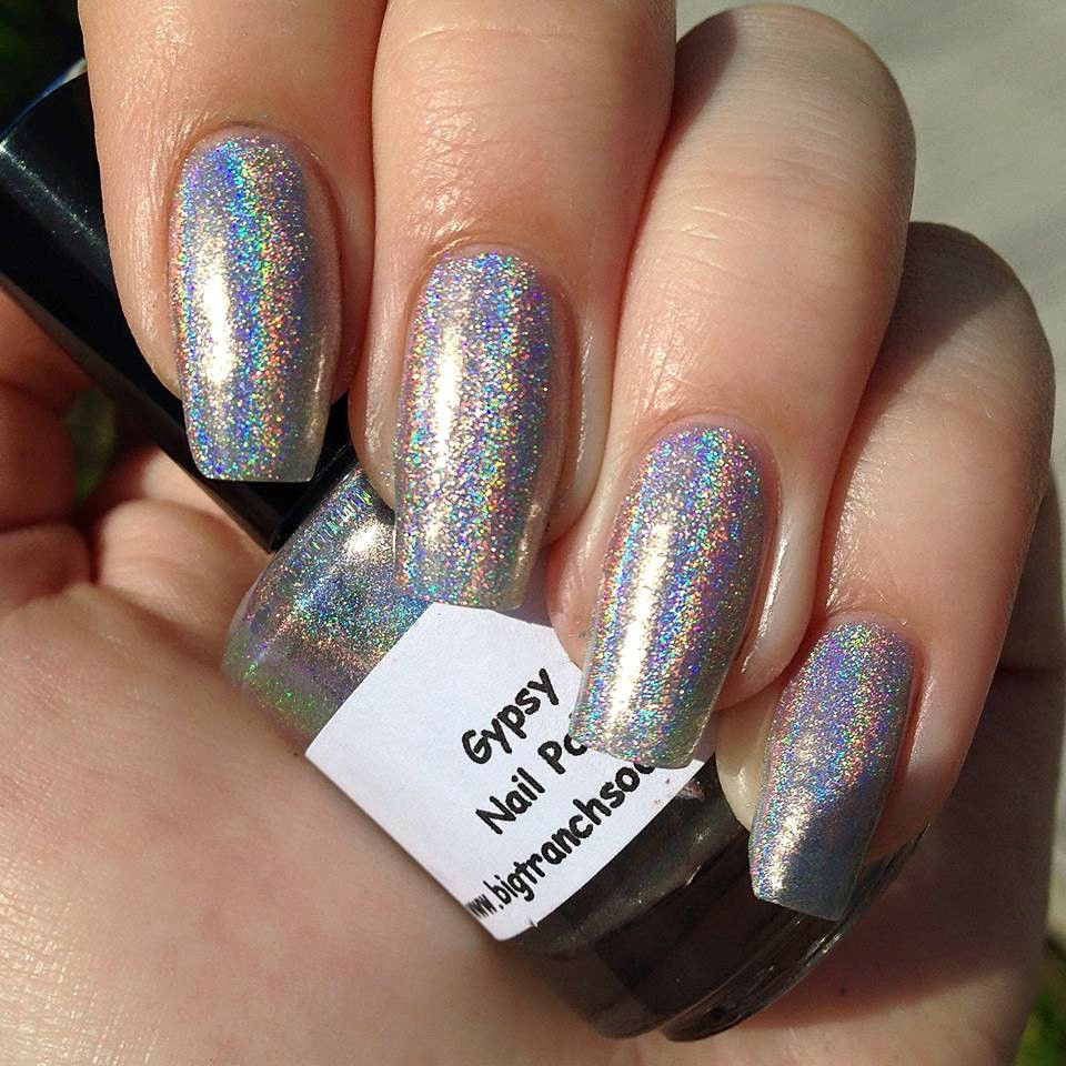 rainbow color nail polish Holographic Nail Spectraflair Polish Gypsy