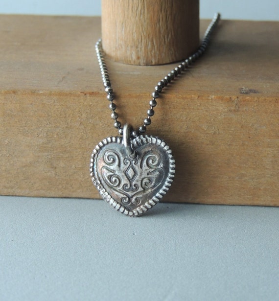 Artisan Jewelry Silver Necklace With Silver by DianesAddiction