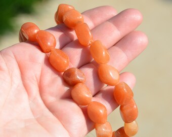 13 Carnelian Nugget Beads BD860