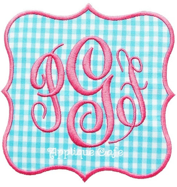 241 Frame Patch Machine Embroidery Applique Design