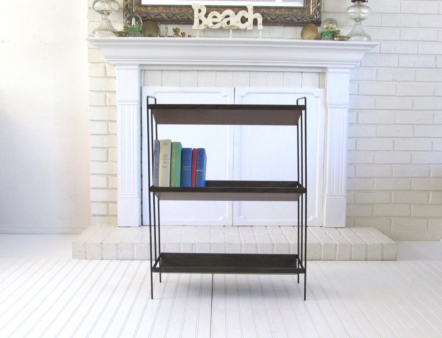 Mid Century Modern Slanted Book Shelves, Erecta Shelf Haute Juice
