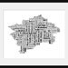 Colorado State Map Typography Map Poster Print by ParisPhotoShop