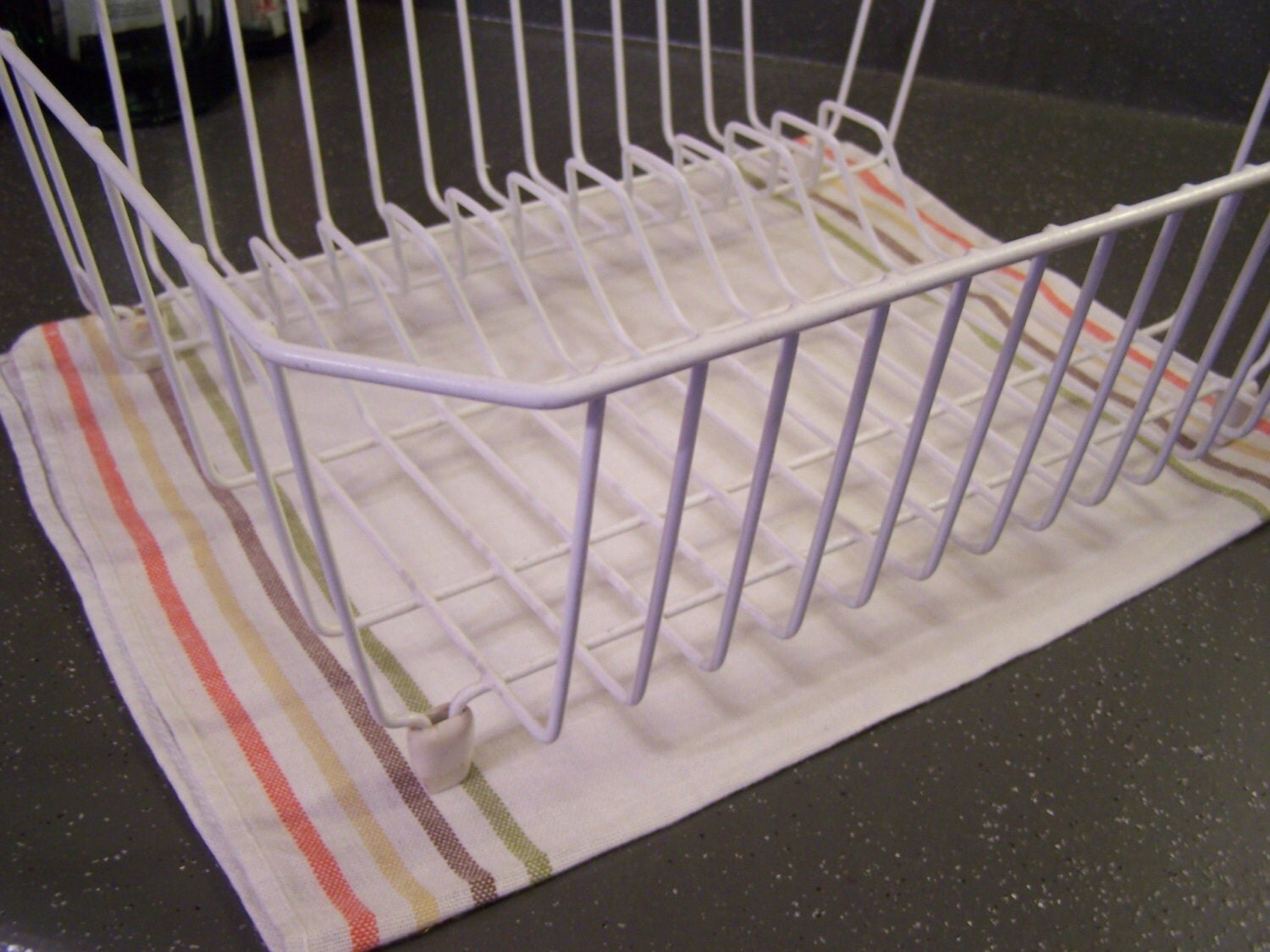Vintage White Rubbermaid Dish Drainer Rack by TeresasTreasuresEtc