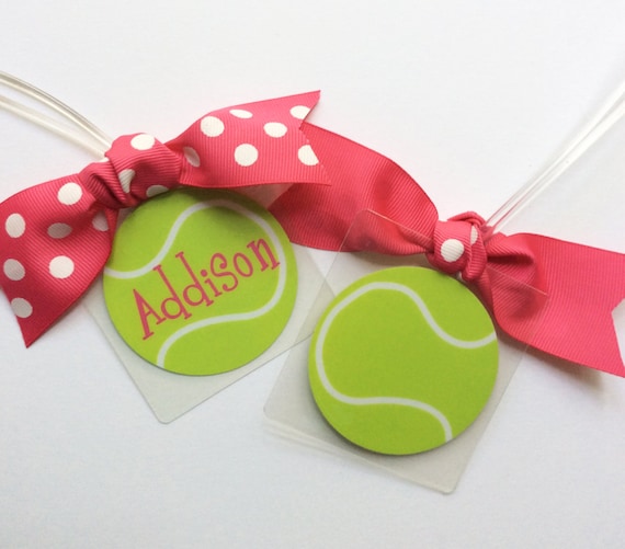Monogrammed Tennis Bag Tag Tennis Gift Tennis Bag Tag Tennis