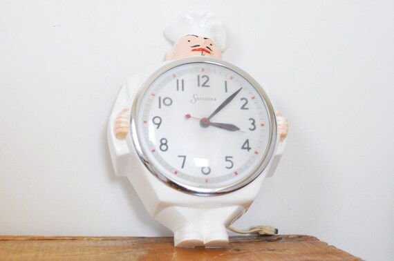 chef kitchen wall clock