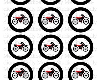 Bike cupcake toppers | Etsy