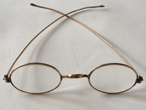 Victorian Civil War Era Gold Eyeglasses By Victoriansentiments