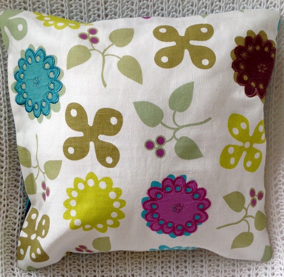 SALE Bright cushion covers upcycled from designer by crazydazy