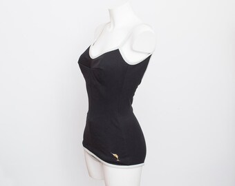 NOS Vintage swimsuit Size S back and white