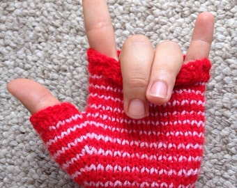 Hand Knit Fingerless Gloves
