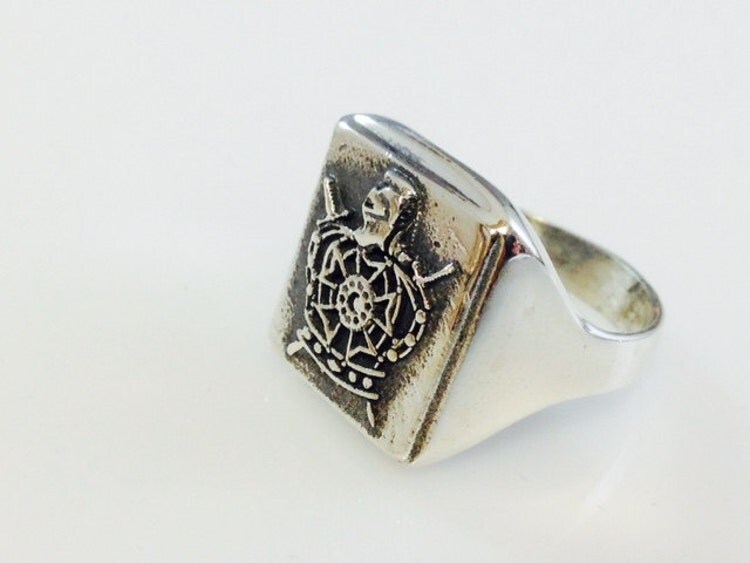 Order of DeMolay Masonic Sterling Silver 925 Ring by itz8686