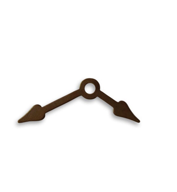 Vintaj Brass Clock Hands Charm Long and Short Hands Hour and