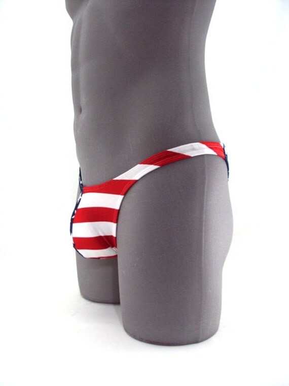 American Flag Posing Bikini Men Swimsuit 4636