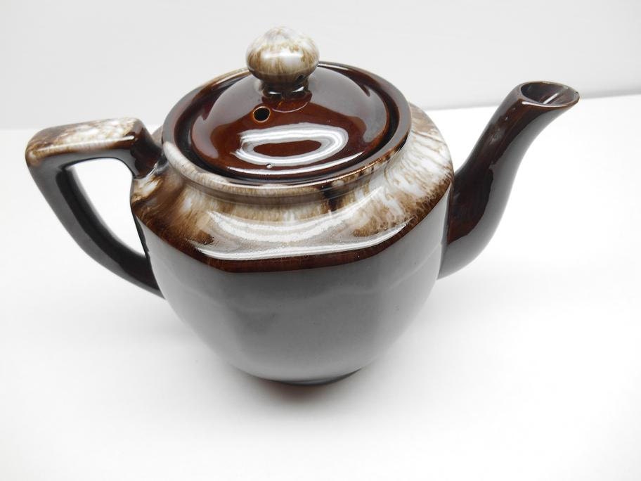 Vintage Brown Ceramic Teapot by RicsRelics on Etsy