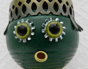 Lovie- The Lady Robot Assemblage- Sculpture-Junk Art