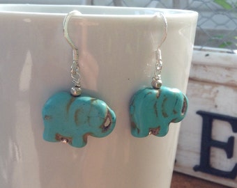 Wise elephant energy healing calming earrings for meditation or yoga or reiki