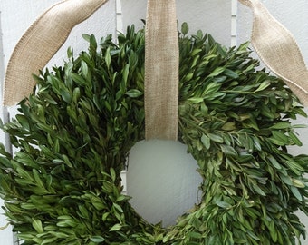 Dried Boxwood Wreath Wedding Decor Boxwood Wreath Natural Boxwood Wreath Hand Crafted Wreath Wedding Wreath