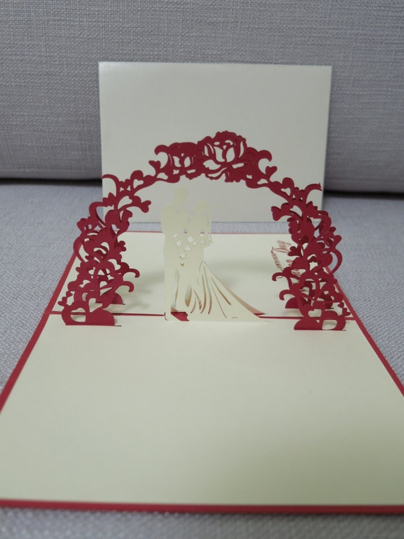 3D Pop Up Wedding Card Wedding Card Pop Up Card