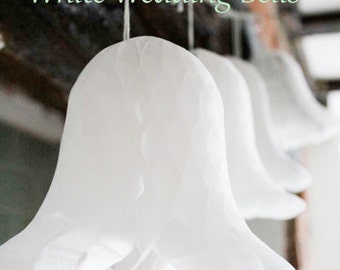 White Honeycomb Bells Weddings. summer parties. Bridal Showers Birthdays.Green Honeycomb Balls