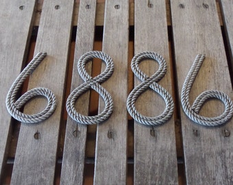8 INCH Rope Letters Custom Upcycled Rope Nautical Decor Great For Nursery or Weddings