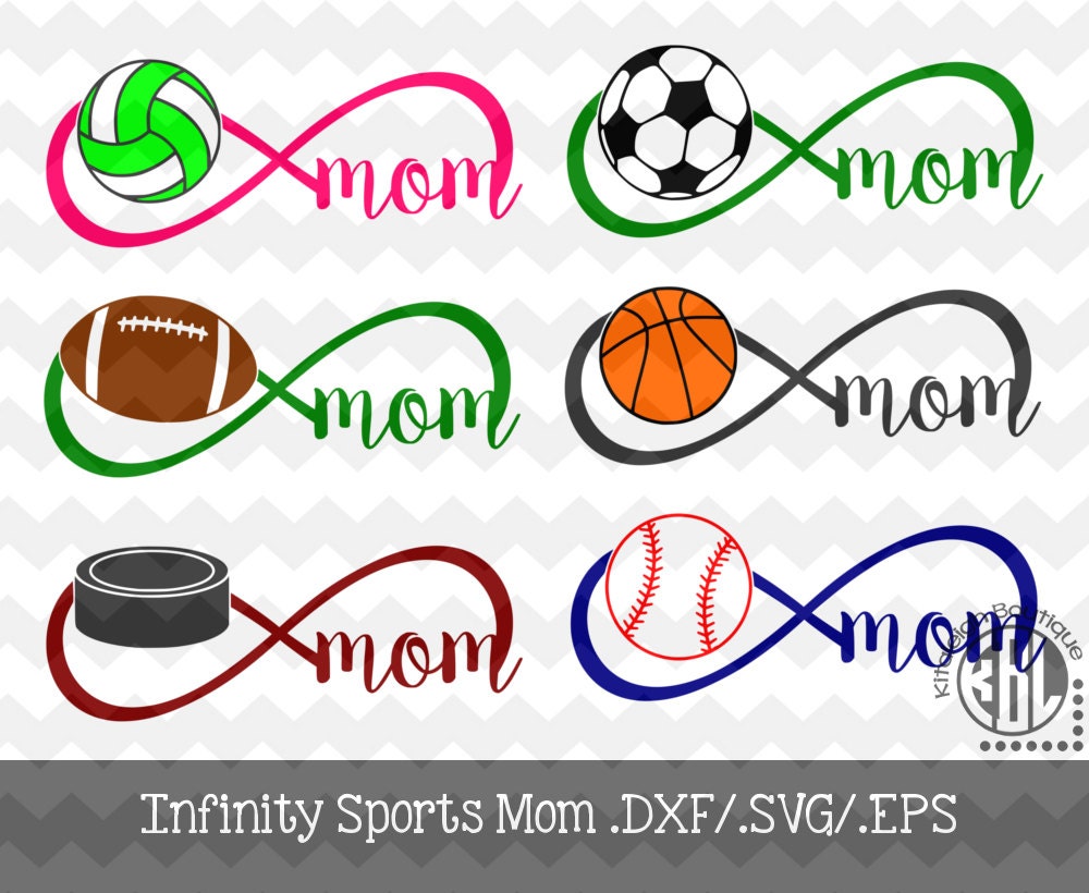 Download Infinity Sports Mom Decal Files .DXF/.SVG/.EPS for use with