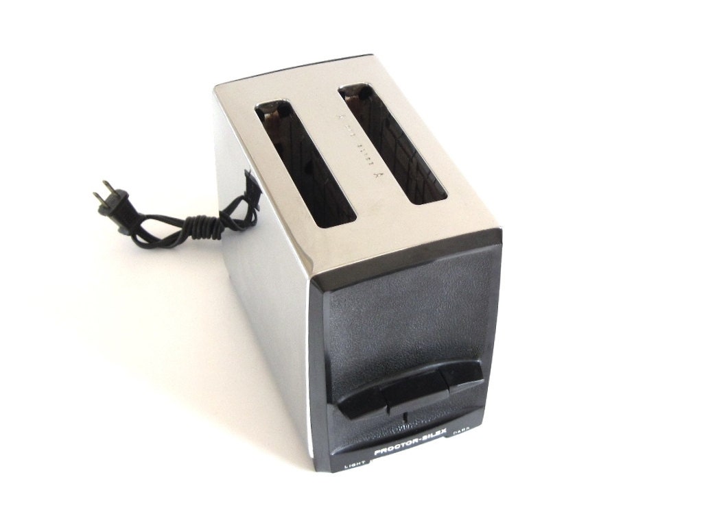 Proctor Silex Chrome Toaster T620B Made in USA 1980s Kitchen