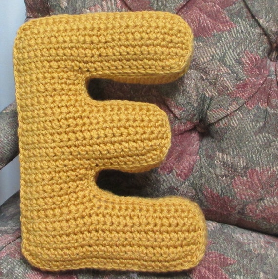Crochet Letters Pattern Alphabet 3D Pillows Block Letters