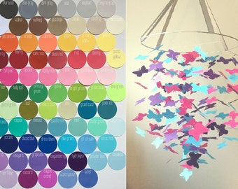 Custom Butterfly Mobile / / / Choose Your Colors / / / Nursery Mobile, Photo Prop, Baby Shower Gift, Crib Mobile.