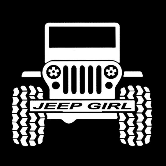 Jeep Girl - Jeeps are for girls - Jeep Vinyl Decal - Jeep 