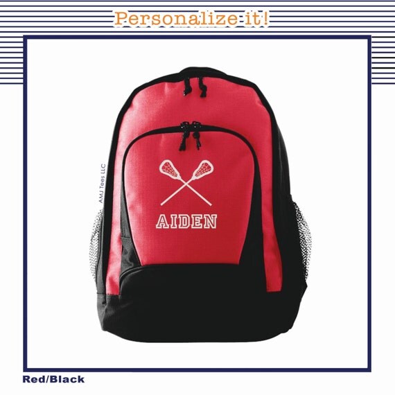 Personalized Lacrosse backpack for boys Boys Lacrosse