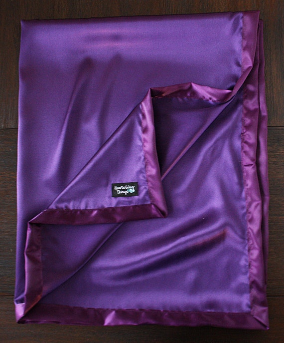 Satin blanket Silk blanket Purple Blanket Purple Satin
