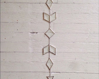 Prism Suncatcher, small - beveled glass suncatcher - stained glass - rainbows - prism - eco friendly