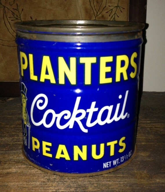 Items similar to Vintage Planters Peanut Tin on Etsy