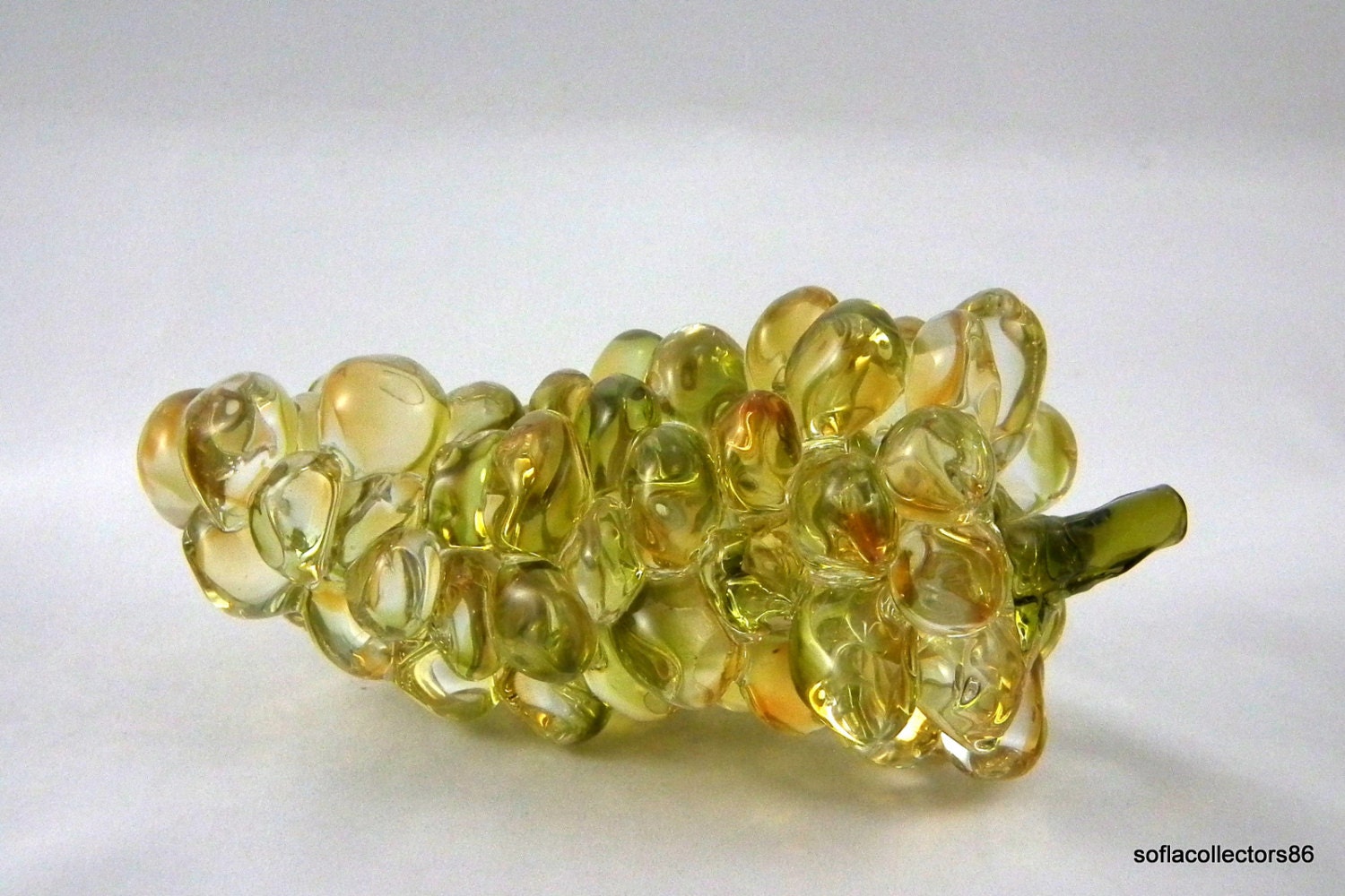 art glass golden grape cluster artist signed moretti art glass golden grape cluster artist signed moretti
