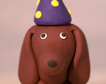 Dachshund Wiener Dog Birthday Cake Topper