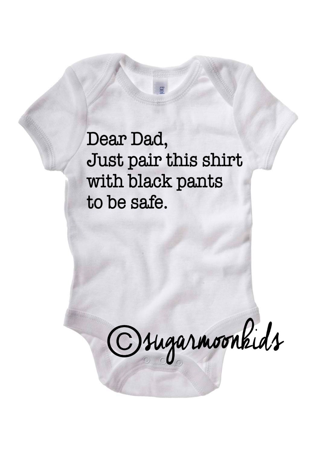 Dear Dad Funny Baby Onesie. Fathers Day Funny Gifts for New