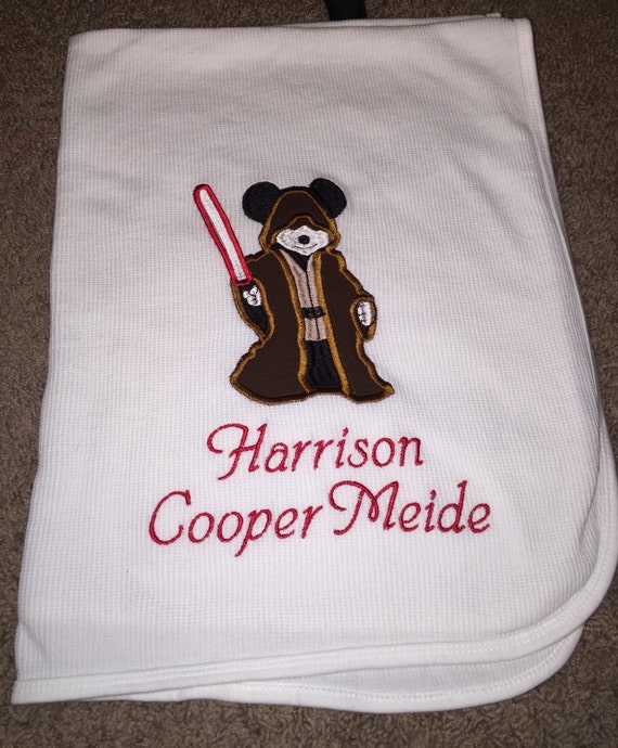Items similar to Star Wars Baby Blanket, Personalized Star Wars Baby