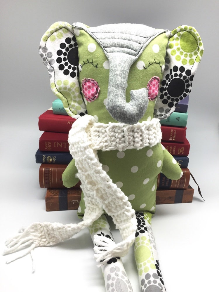 polka dot elephant stuffed animal