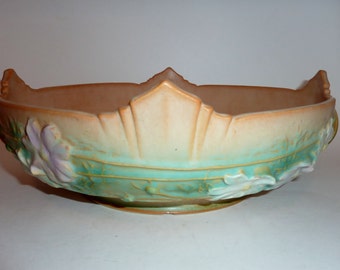 vintage roseville Cosmos console bowl