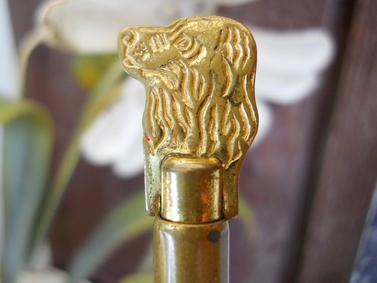 Vintage Brass Dog Slide Whistle 1930s Quaker by SirGunnisonsFarm