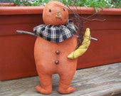 Primitive Pumpkin Man Doll