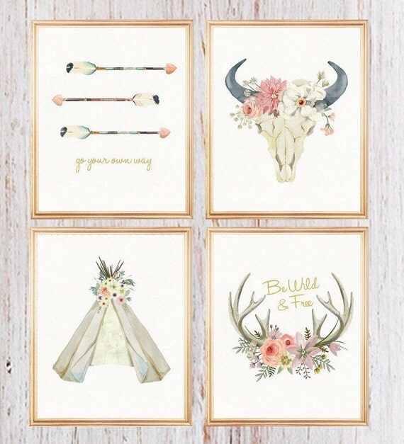 Tribal Nursery Tribal nursery Print Tribal by LittleLemonPrints