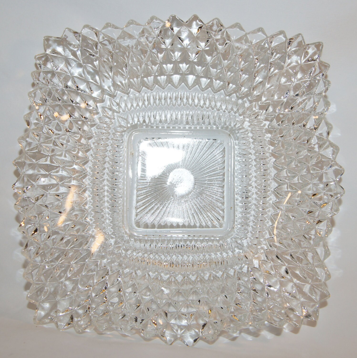 Beautiful Ruffle Edge Cut Glass Serving Dish Haute Juice