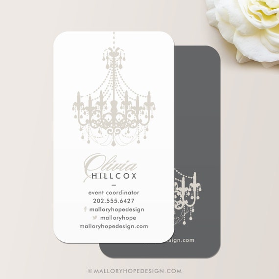 Chandelier Business Card Calling Card Mommy Card Contact