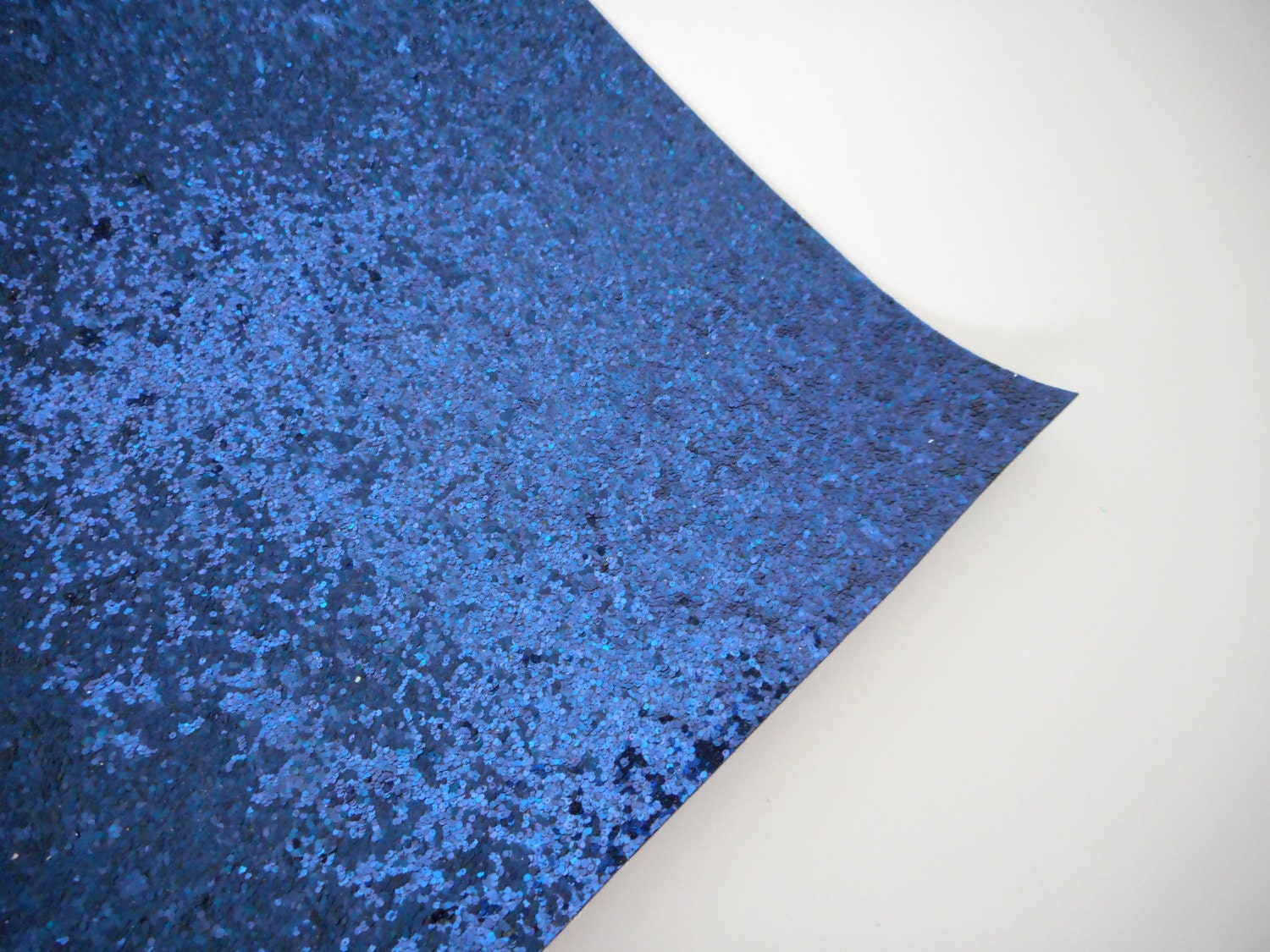 8x11 Navy Blue Chunky Glitter Fabric Sheet