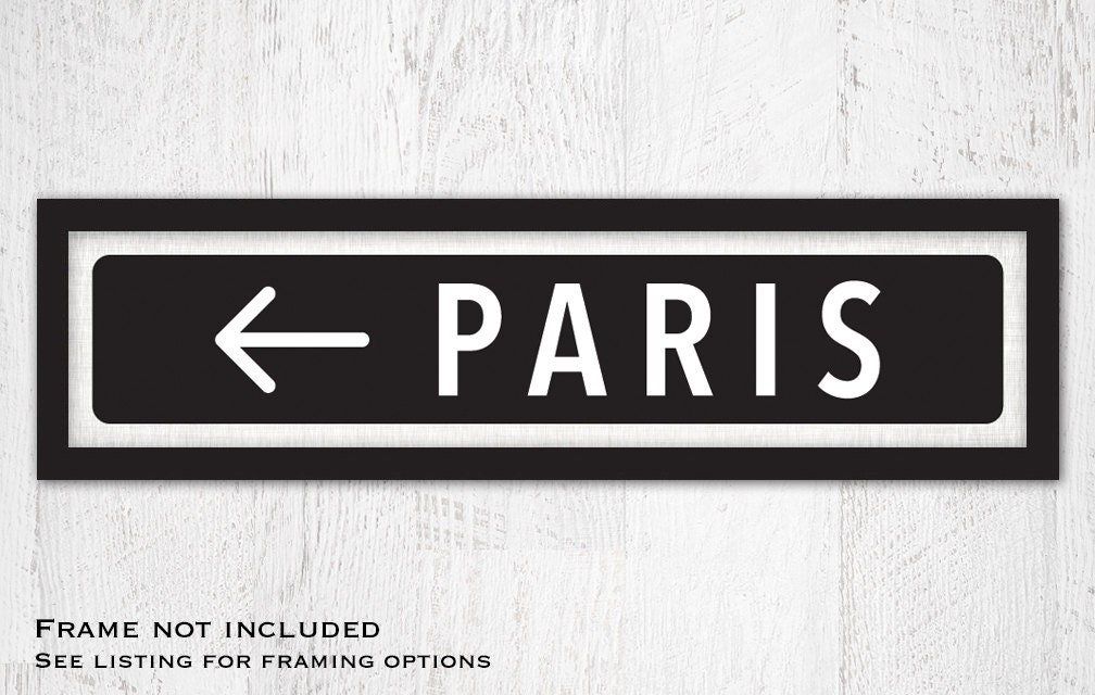Paris sign Paris print Custom City Sign London Sign Paris