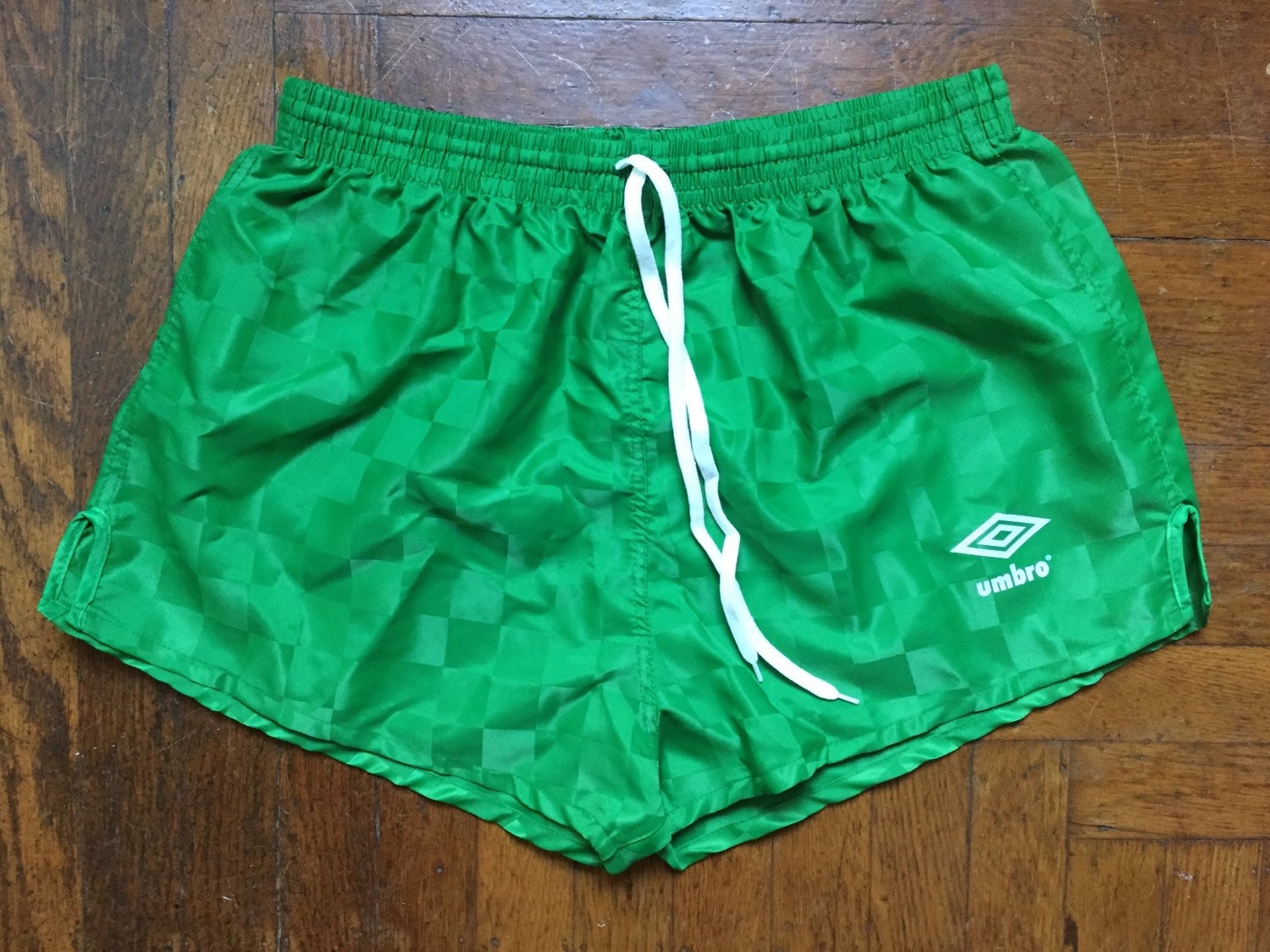 umbro green shorts