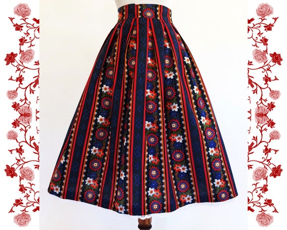 1960's Vintage Dirndl Skirt